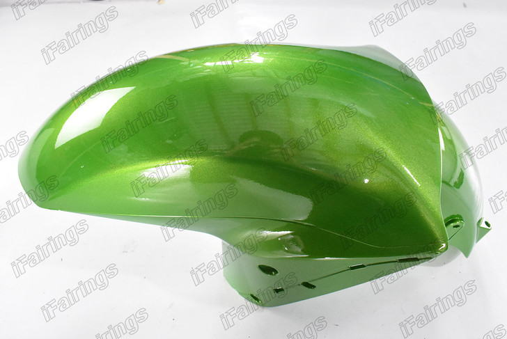 Kawasaki Ninja ZX-14 ZZR1400 green front fender mudguard