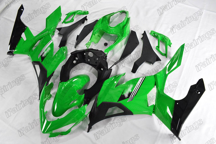 Kawasaki Ninja 400 EX400 green and black fairing