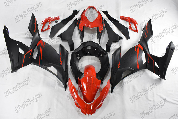 Kawasaki Ninja 400 EX400 custom bodywork red and black