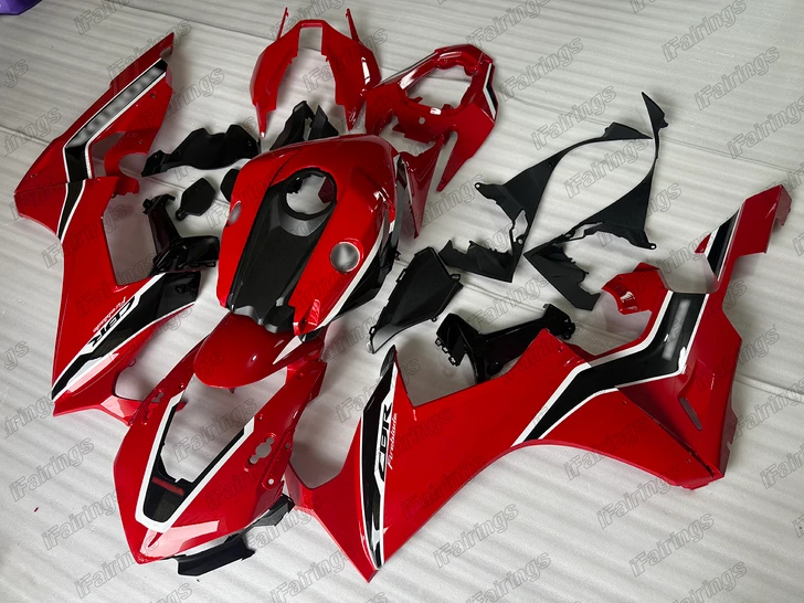 Aftermarket fairing for 2017 to 2025 Honda CBR1000RR Grand Prix red color.