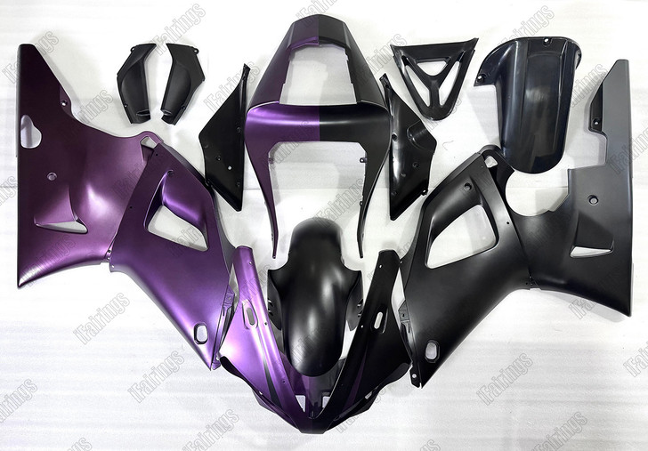 2000 2001 Yamaha YZF-R1 custom bodywork purple/black