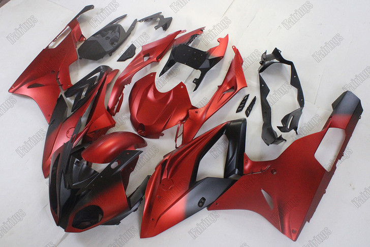 2015 2016 2017 2018 BMW S1000RR HP4 custom fairing kit matte orange_matte black.