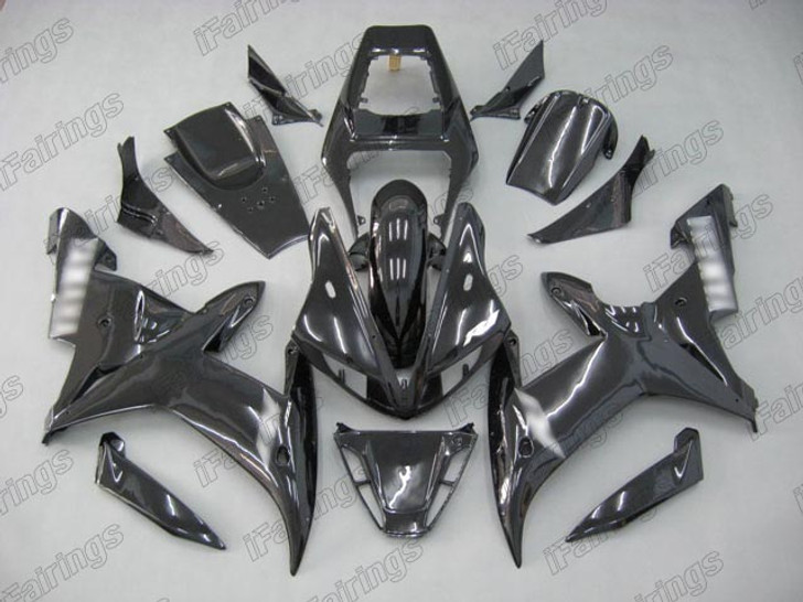 2002 2003 Yamaha YZF-R1 gloss black fairing kit