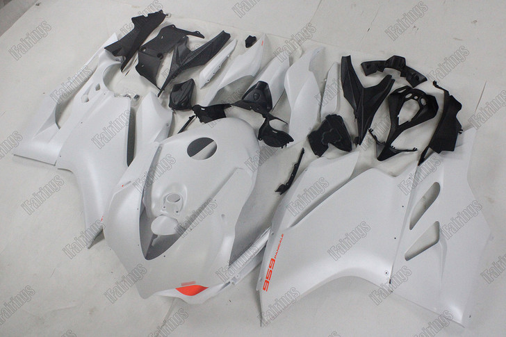 Ducati 899/1199 Panigale Matte White Fairing Kits - iFairings