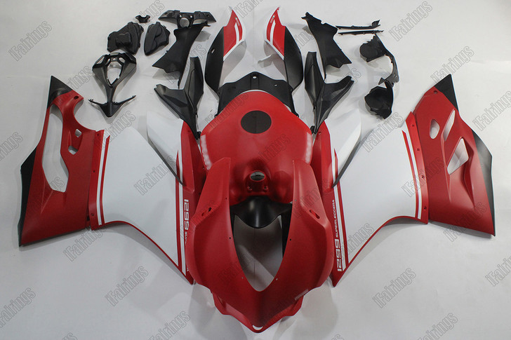 Ducati 899 1199 Panigale Matte Red_Matte White bodywork