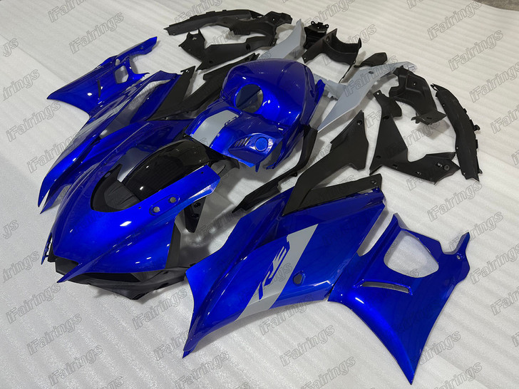 2019-2024 YZF-R3 Fairing Kit | Blue/Matte Grey