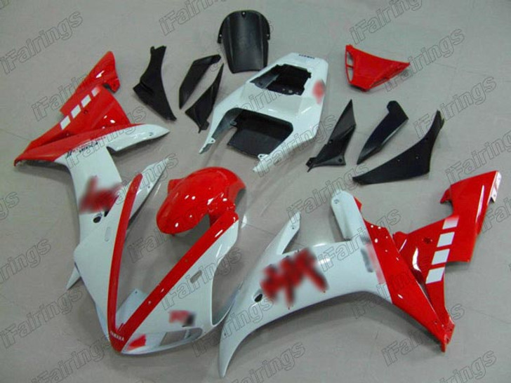 2002 2003 Yamaha YZF-R1 red and white fairing kit