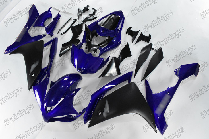 Yamaha YZF-R1 2007 2008 blue and black fairing kit