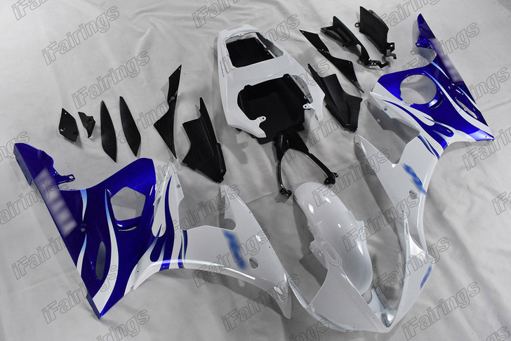 2003 2004 2005 Yamaha YZF-R6 original fairing white and blue