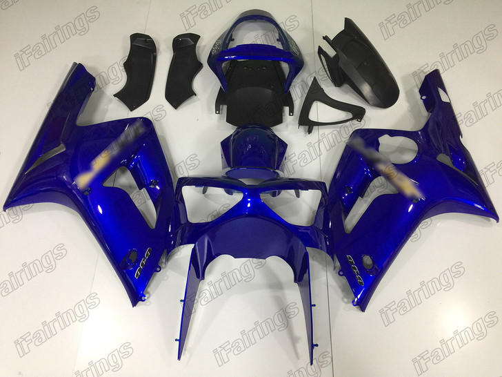 2003 2004 Kawasaki Ninja ZX-6R ZX-6RR 636 blue bodywork