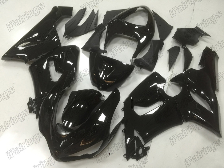 2005 2006 Kawasaki Ninja ZX-6R ZX-6RR 636 gloss black fairings