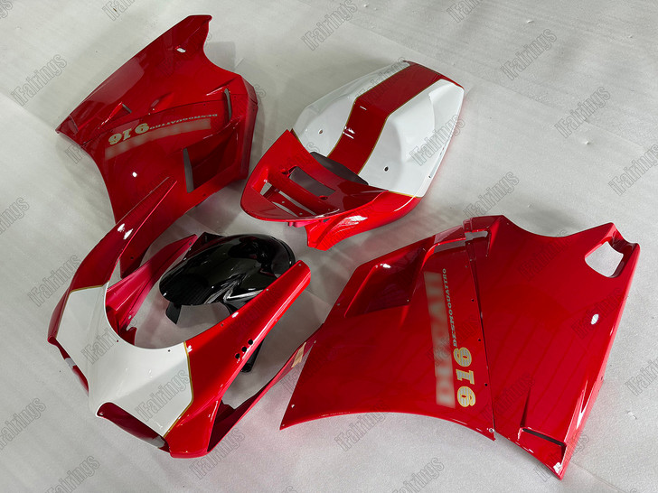 Ducati 748/916/996 Replacement Fairing Kit - Red/White.