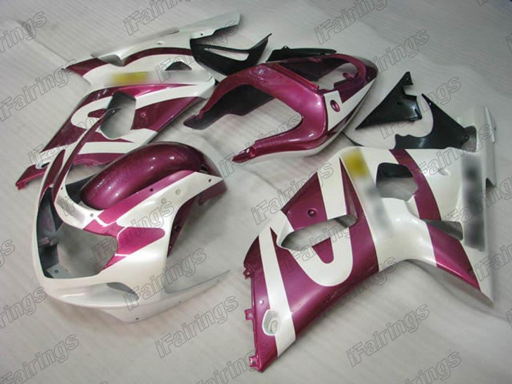 2001 2002 2003 Suzuki GSXR 600/750 pink and white fairing