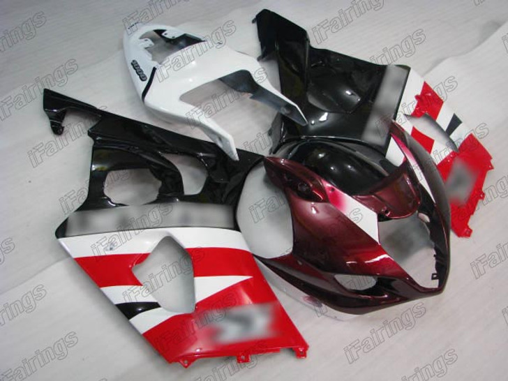 2003 2004 Suzuki GSXR1000 K3 K4 red white and black fairing