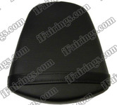 Black rear pillion passenger seat for 2011 2012 Suzuki GSXR 600/750. it is made of synthetic Leather, high-density foam, high quality ABS plastic and comes with all the mounting brackets.