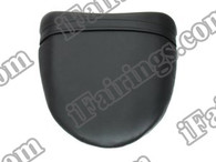 Black rear pillion passenger seat for 2004 2005 Kawasaki Ninja ZX10R. it is made of synthetic Leather, high-density foam, high quality ABS plastic and comes with all the mounting brackets.