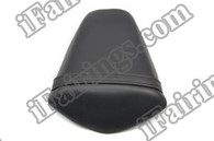 Black rear pillion passenger seat for 2011 2012 Kawasaki Ninja ZX10R. it is made of synthetic Leather, high-density foam, high quality ABS plastic and comes with all the mounting brackets.