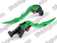 Green CNC blade brake & clutch levers for Yamaha YZF R1 2004 2005 2006 2007 2008 (R-104/Y-688). Our levers are designed as a direct replacement of the stock levers but more benefit over the stock ones