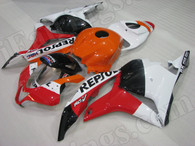 aftermarket fairings and bodywork for Honda CBR600RR 2009 2010 2011 2012, this motorcycle fairings are replacement plastic with various graphics,  they are top quality and oem fairing quality comparable. All the bodywork panels are pre-drilled and 100% precise fit factory bike.