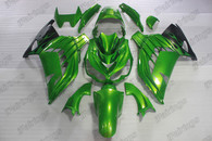 Kawasaki Ninja ZX-14 ZZR1400 original fairing green and black scheme