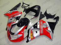 2001 2002 2003 Suzuki GSXR 600/750 fairing red silver and black