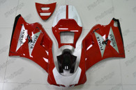 Ducati 748 916 996 custom fairing red and white.