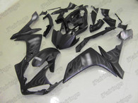 2007 2008 Yamaha YZF R1 matte black grey flame fairing kit.