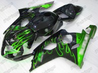 2004 2005 Suzuki GSXR 600/750 green flame fairing