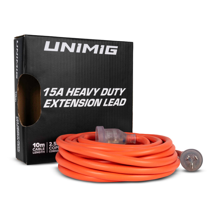 Unimig 10 METRE Genuine 2.5 mm core ext lead 15amp