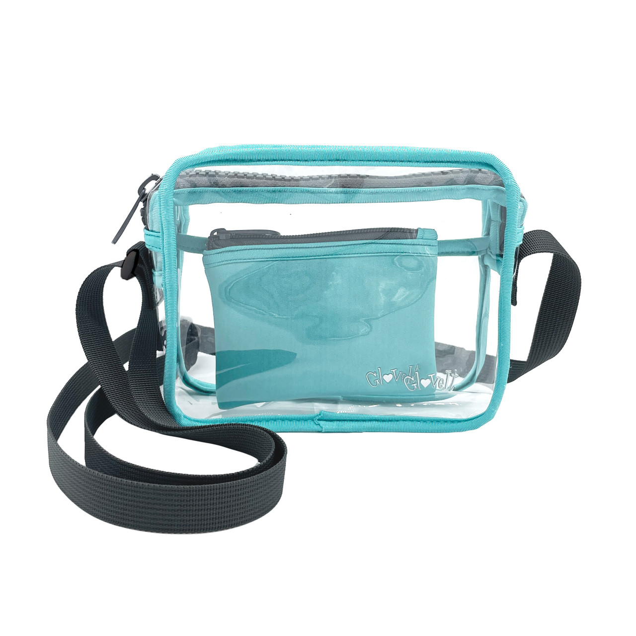 Transparent crossbody store bag