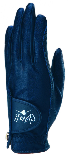 Navy Clear Dot Golf Glove