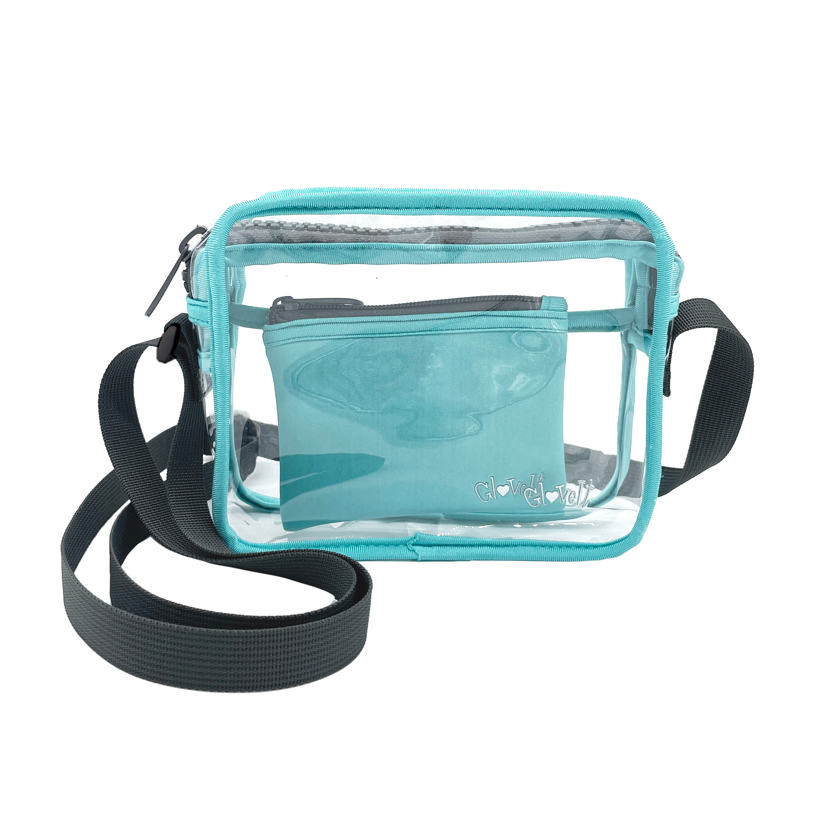 Capri Designs Clear Small Crossbody Bag, Stadium Approved with