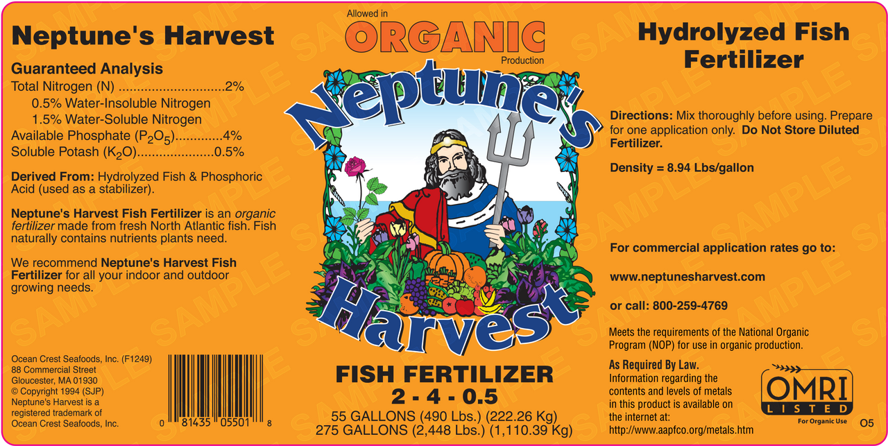 neptunes fish and seaweed fertilizer for garden sweet corn