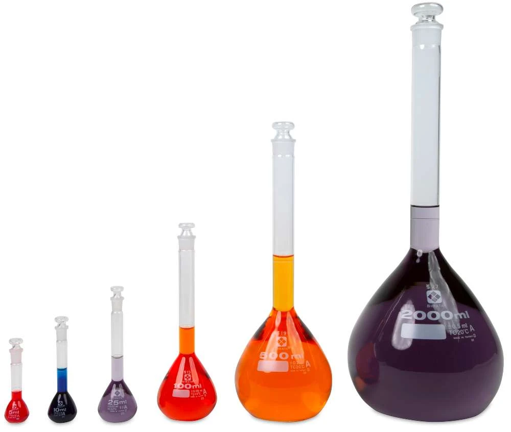 Large Flask Lab Volumetric Flask with Glass Stopper