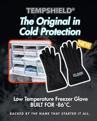 New Product: Low Temperature Freezer Gloves for Protection Down to -86°C
