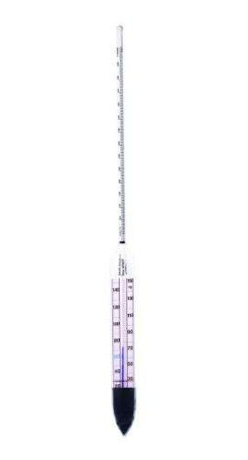 VEE GEE Scientific Products SPECIFIC GRAVITY HYDROMETERS WITH THERMOMETER 