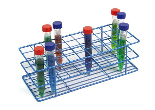 Polypropylene Freezer Box for 15 or 50mL Tubes, Blue With Numbered Grid And  Lid, 4/PK