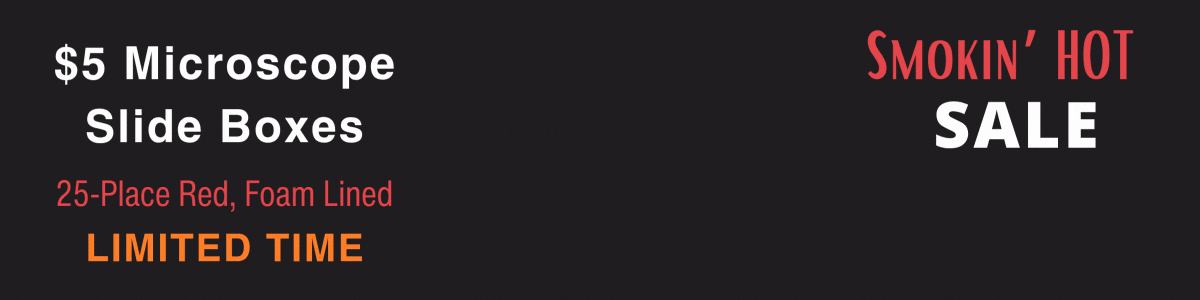 $5 Microscope Slide Box SALE