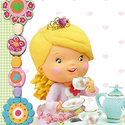 Little Girl: Tess Plays At Being A Princess