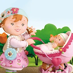 Little Girl: Molly Playing With Her Dolly