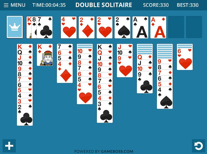 double klondike solitaire game