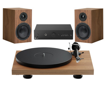 Pro-Ject Colourful Audio System E - Set de Audio - Madera