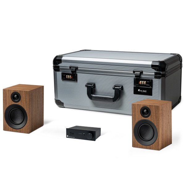Pro-Ject Travel Set - Set de Audio - Negro/Madera