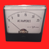Rish Vista 12G382 Analog Panel Meter 0-25 AC Amperes