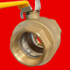 Legend Valve 2-1/2" T-1002/101-069 Forged Brass Full Port Ball Valve, Gland Follower Design