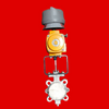 EL-O-Matic F-Series Rack and Pinion Pneumatic Valve Actuator, F0065U with StoneL Quartz QX Explosionproof Mechanical Switch, and  2" DeZURIK BHP Butterfly Valve