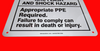 Accuform MELC365 ANSI Warning Safety Sign: Arc Flash And Shock Hazard - Appropriate PPE Required - Failure to Comply Can Result in Death or Injury Safety Sign 14"x10", Aluminum