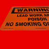 Northern Safety 29866 A1014 Warning Lead Work Area Poison No Smoking Or Eating Safety Sign 10"x14", Aluminum