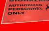 Northern Safety 29875 V1014 Biohazard Authorized Personnel Only with Graphic Safety Sign 10"x14", Adhesive Vinyl 