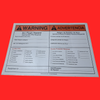 Accuform MSEL303VS Arc Flash Hazard Appropriate PPE Required Bilingual with Information Areas & Checklist Warning Sign 10"x14", Adhesive Vinyl